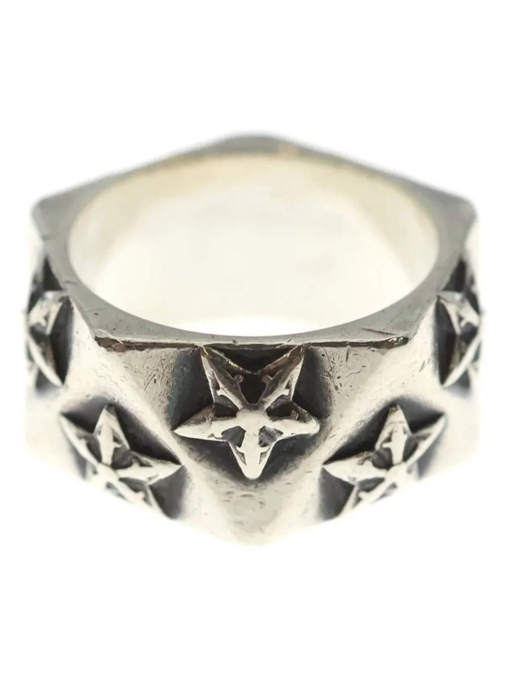Chrome Hearts Pentagon Star Silver Ring